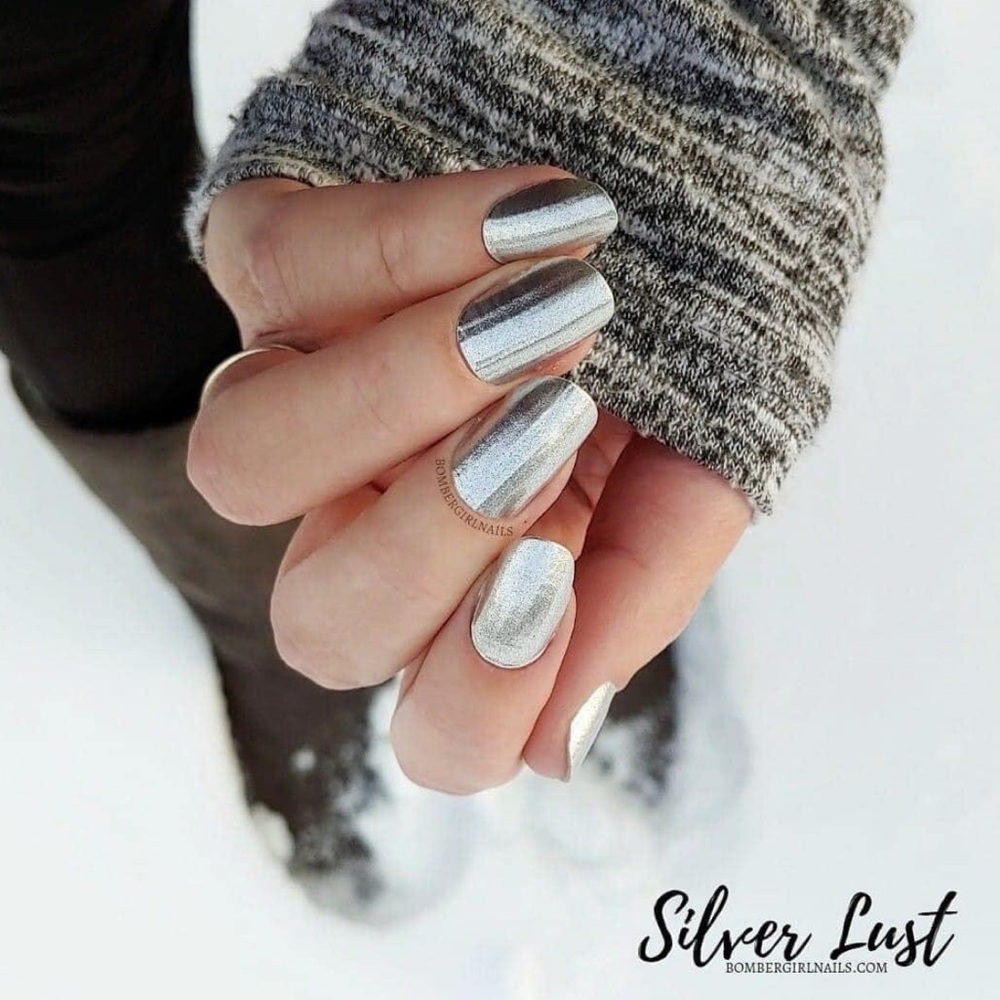 *Retired* Color Street: Silver Lust | Metallic Chrome Shine Sparkle Party Fall - Picture 5 of 11